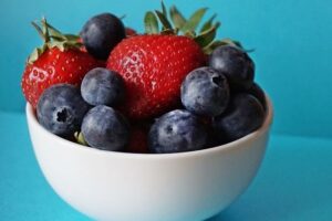 Blueberries and Strawberries